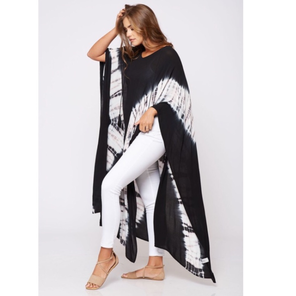 🆕Shana Tie Dye Kimono Beach Cape Cover Up - Picture 7 of 8
